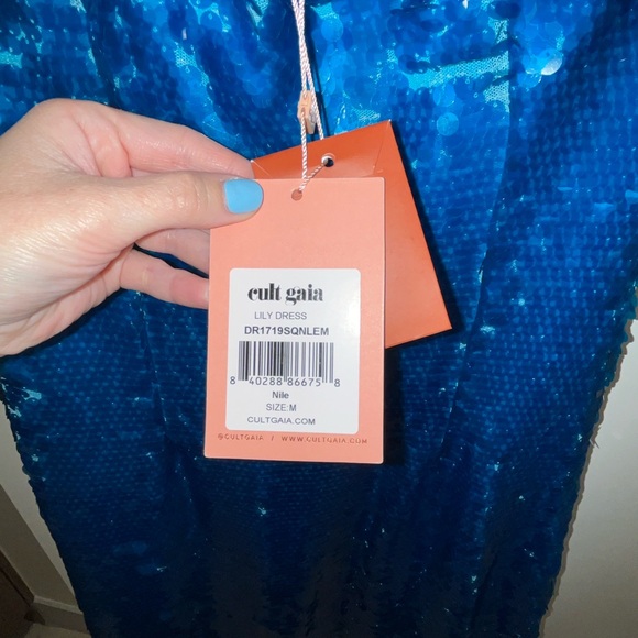 Cult Gaia Lily Sequin Embroidered Maxi Dress - Picture 8 of 9